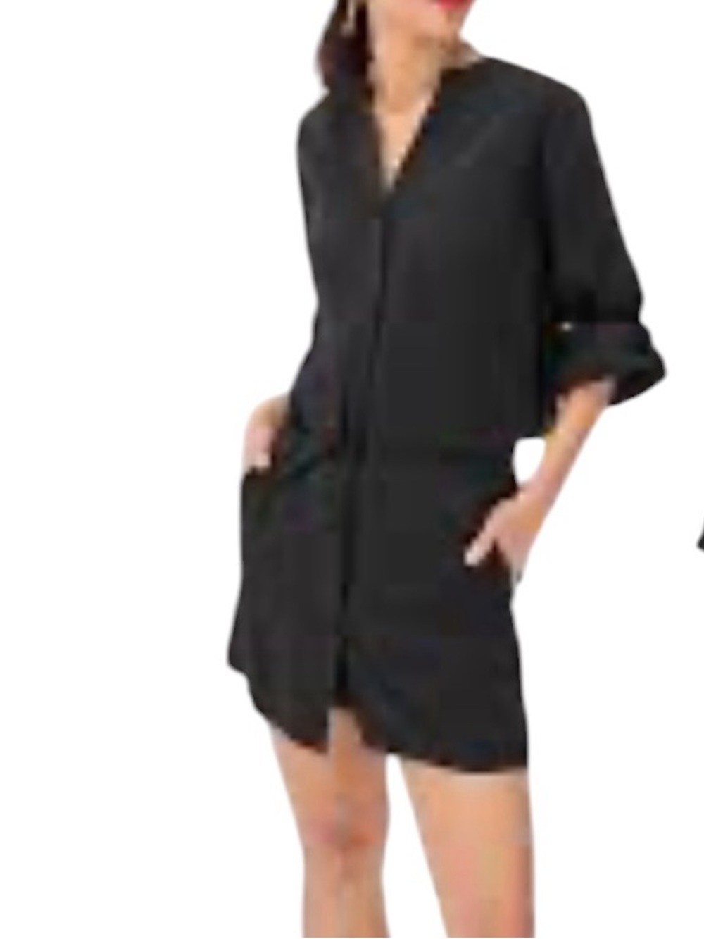 CAbi Lyric Skort Black Mini Skirt Size Small